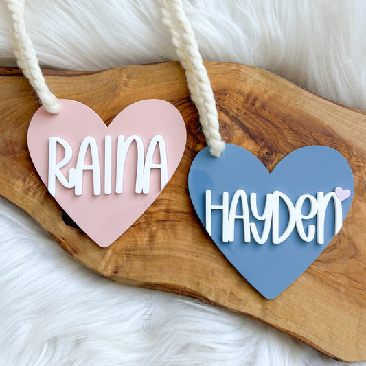 Heart Valentine's Name Tag