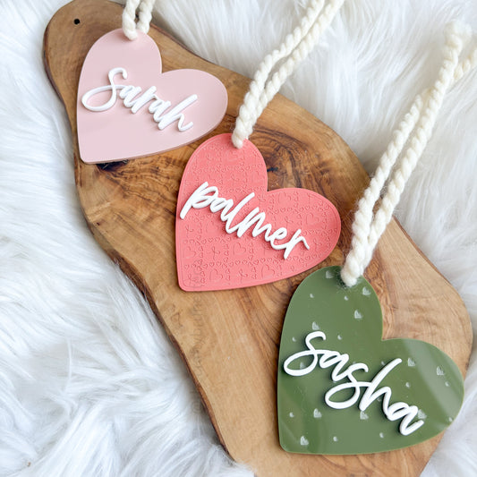 Heart Valentine's Name Tag