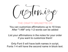 Load image into Gallery viewer, Rattan Affirmation Sign, Wood