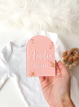 Load image into Gallery viewer, Arch Acrylic Name Plaque