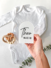 Load image into Gallery viewer, Arch Acrylic Name Plaque