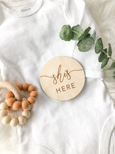 Load image into Gallery viewer, He's Here, She's Here Gender Reveal