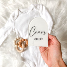 Load image into Gallery viewer, Arch Acrylic Name Plaque