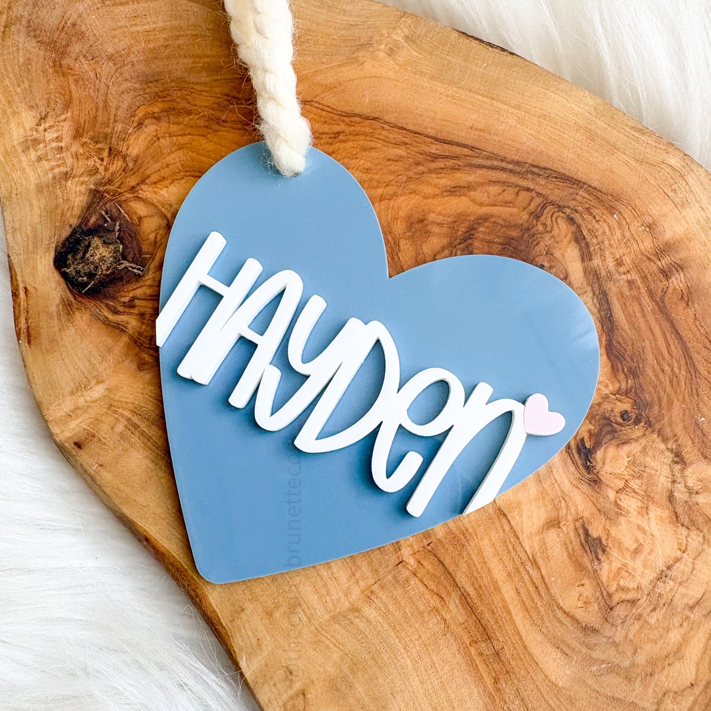 Heart Valentine's Name Tag