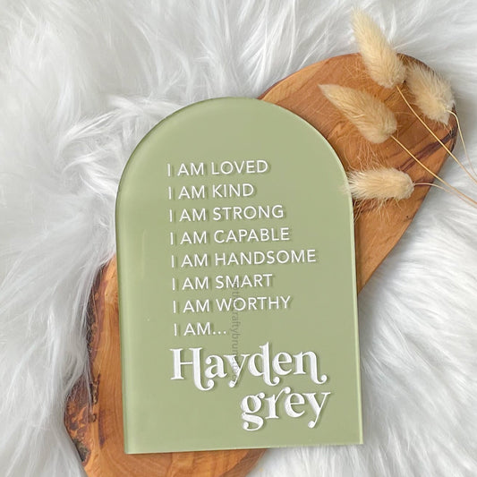 Acrylic Affirmation Sign