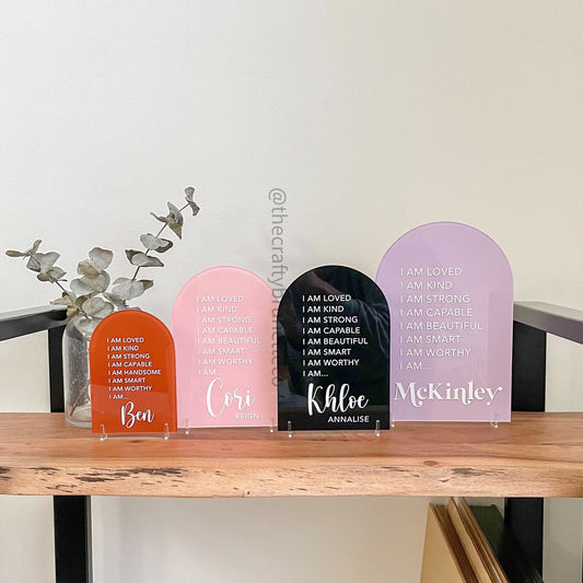 Acrylic Affirmation Sign